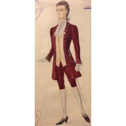 Мазанов А. М. Эскиз финского костюма