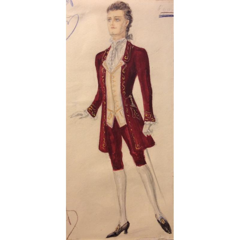 Мазанов А. М. Эскиз финского костюма