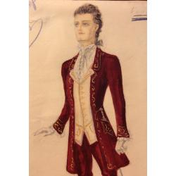 Мазанов А. М. Эскиз финского костюма