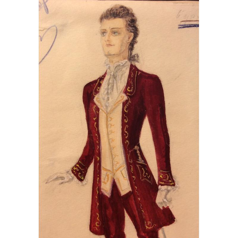 Мазанов А. М. Эскиз финского костюма