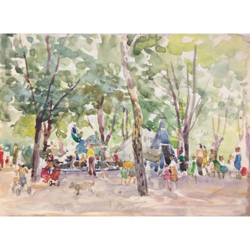 Васин В.А. На детской площадке