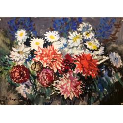 Зернова Е. С. Ромашки и георгины