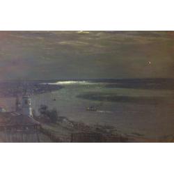 Неизвестный художник. Город на реке