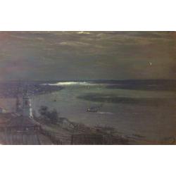 Неизвестный художник. Город на реке