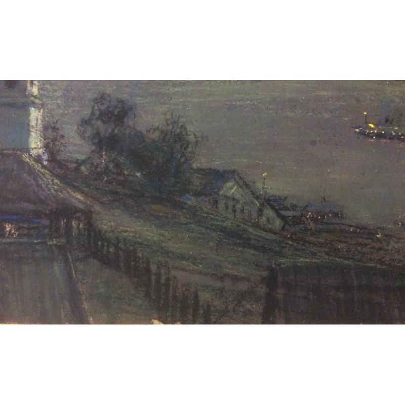 Неизвестный художник. Город на реке