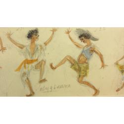 Мазанов А. М. Эскиз костюмов к балету Лауренсия