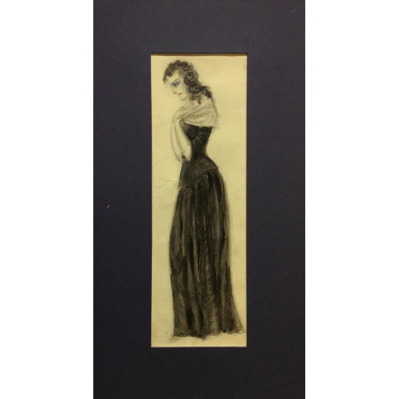 Мазанов А. М. Эскиз костюма к спектаклю Овод