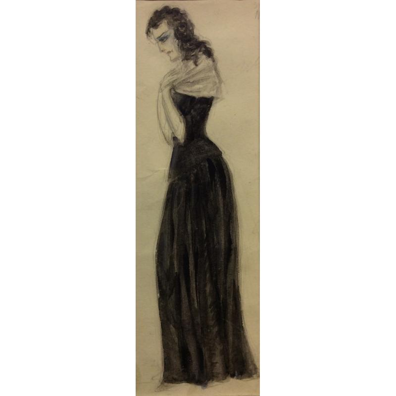 Мазанов А. М. Эскиз костюма к спектаклю Овод