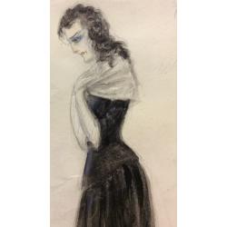 Мазанов А. М. Эскиз костюма к спектаклю Овод