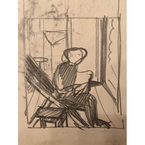 Васнецов А. В. Читает книгу