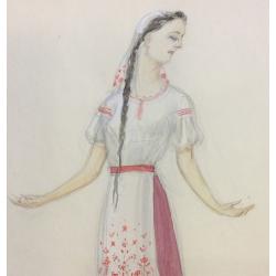 Мазанов А. М. Эскиз костюма