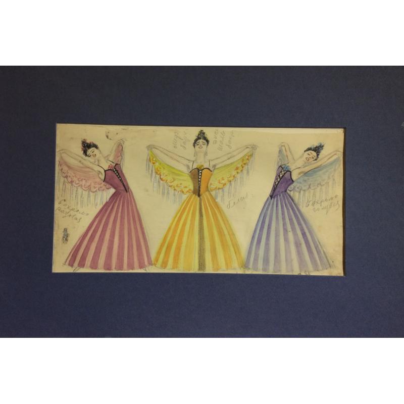 Мазанов А. М. Эскиз костюмов