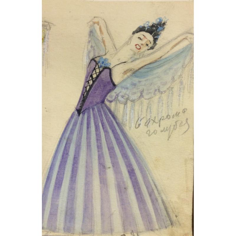 Мазанов А. М. Эскиз костюмов