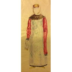 Федоровский Ф.Ф. Эскиз костюмов молодых боярышень