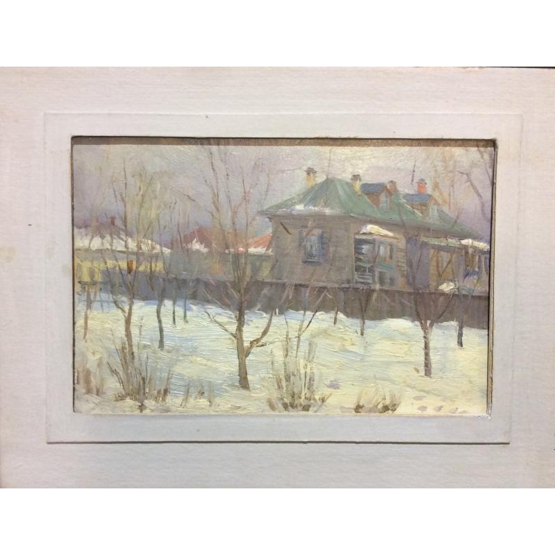 Кибардин Г. В. Деревня зимой