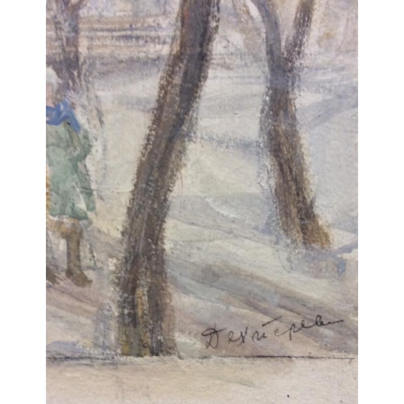 Дехтерёва Т.А. Иваново.Текстильный институт имени Фрунзе эскиз для автолитографии