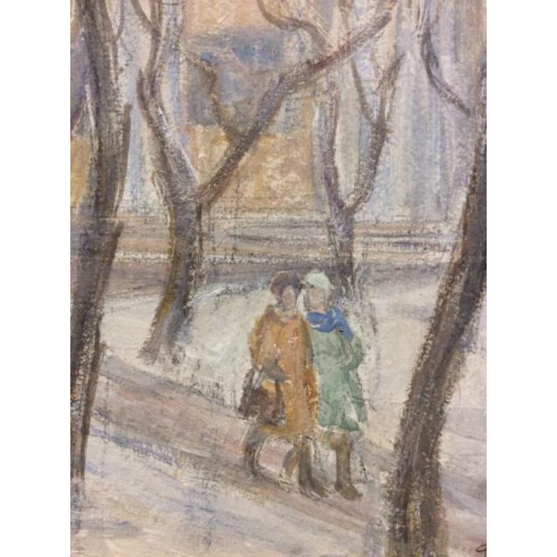 Дехтерёва Т.А. Иваново.Текстильный институт имени Фрунзе эскиз для автолитографии