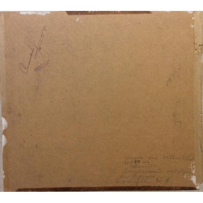 Дехтерёва Т.А. Иваново.Текстильный институт имени Фрунзе эскиз для автолитографии