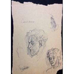 Лабас А. А. Наброски портретов