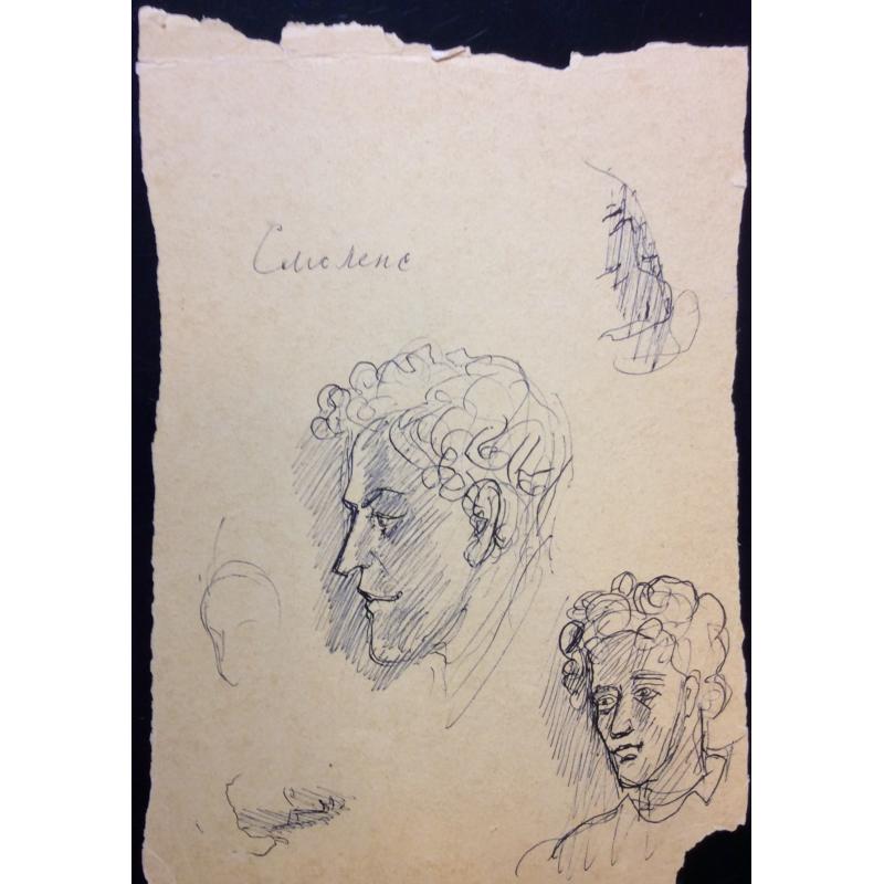 Лабас А. А. Наброски портретов