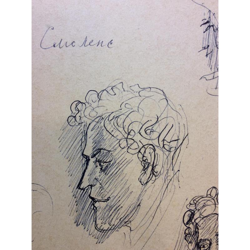 Лабас А. А. Наброски портретов