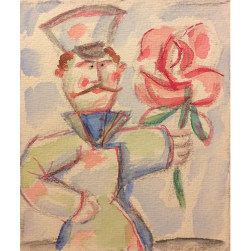 Расторгуев Е. А. Мужичок с розой