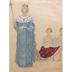 Мазанов А.М. Эскиз костюмов к театральной постановке