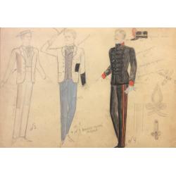 Мазанов А.М. Эскизы костюмов к оперетте Иоганна Штрауса (сына) Цыганский барон