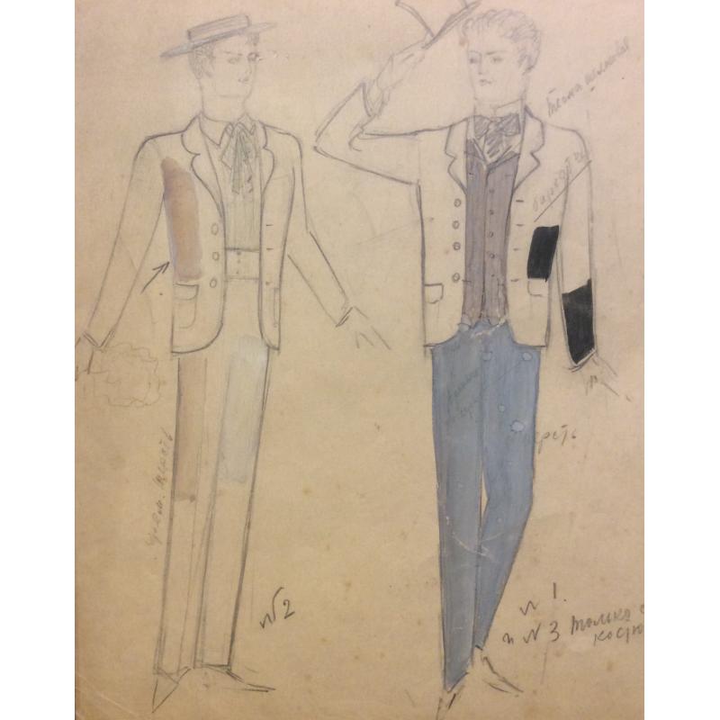 Мазанов А.М. Эскизы костюмов к оперетте Иоганна Штрауса (сына) Цыганский барон