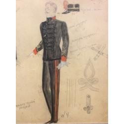 Мазанов А.М. Эскизы костюмов к оперетте Иоганна Штрауса (сына) Цыганский барон