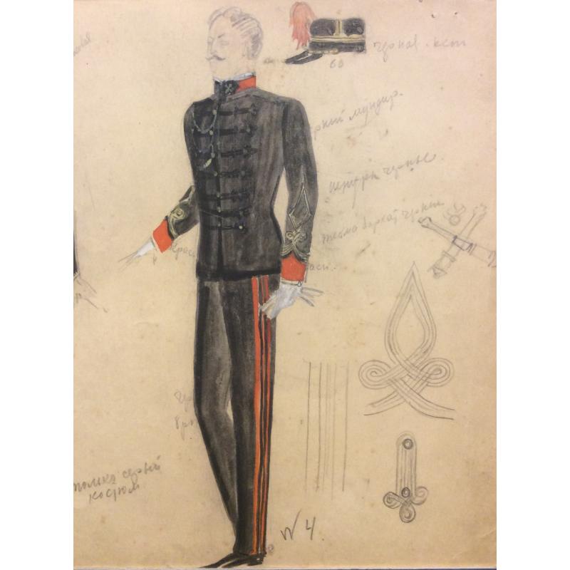 Мазанов А.М. Эскизы костюмов к оперетте Иоганна Штрауса (сына) Цыганский барон