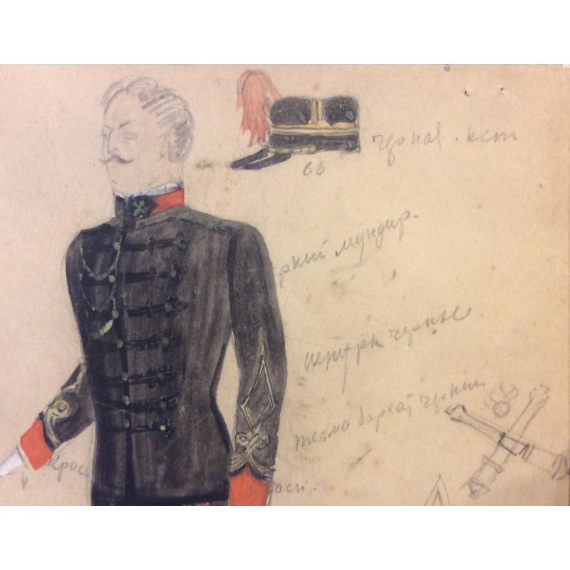 Мазанов А.М. Эскизы костюмов к оперетте Иоганна Штрауса (сына) Цыганский барон