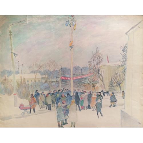 Коровина А.П. Праздничные гуляния в городе