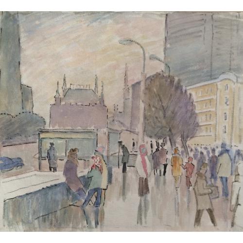 Коровина А.П. Москва. На улице