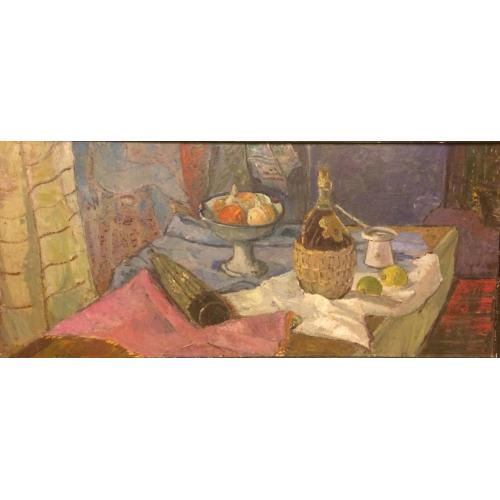 Кац И.Л. Натюрморт с бутылкой вина