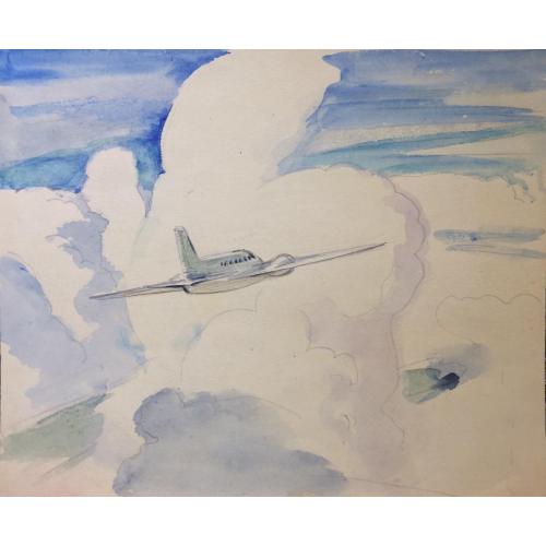 Гапоненко А.Т. Самолет в небе