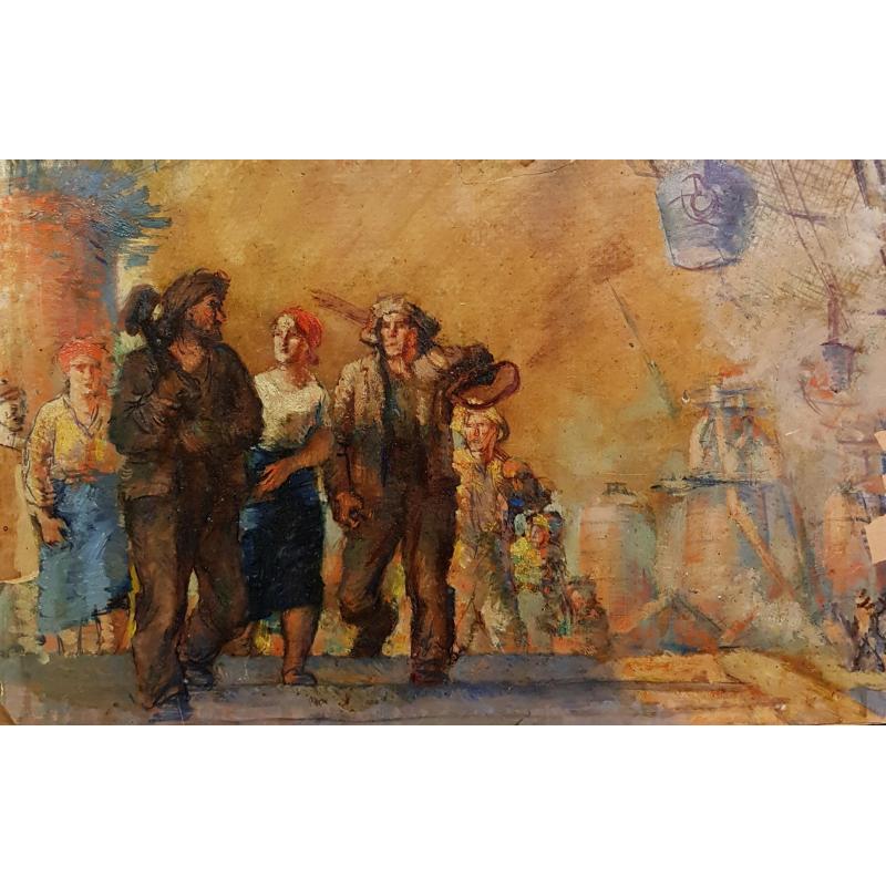 Ванециан А.В. Рабочие после смены