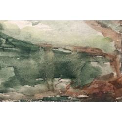 Ермилова-Платова Е.Ф. Полуденная дойка коз на пастбище