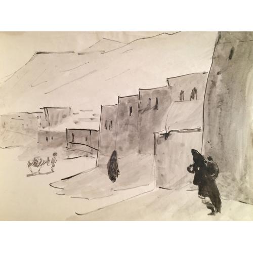 Сорокин И.В. Аул. Из серии В горах Дагестана