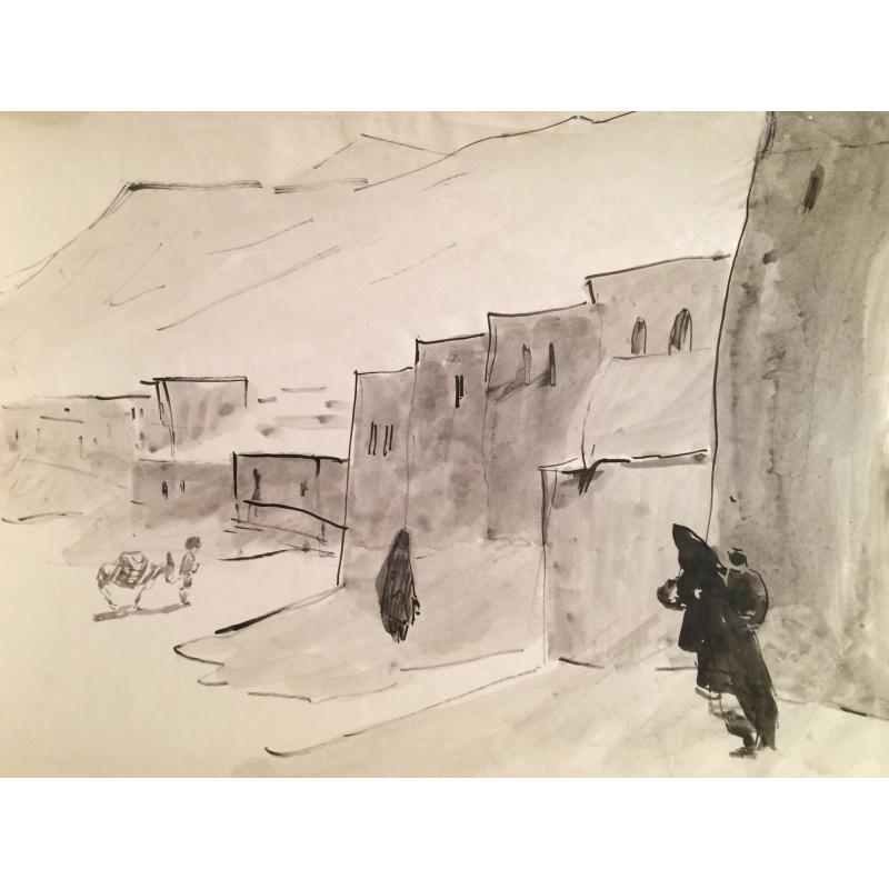 Сорокин И.В. Аул. Из серии В горах Дагестана