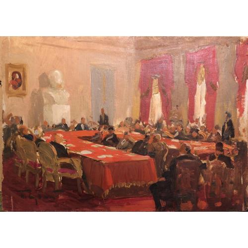 Судаков П.Ф. Заседание президиума академии наук СССР