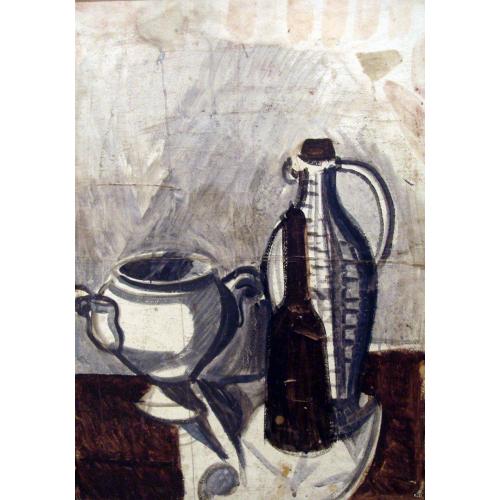 Васнецов А. В. Натюрморт с бутылками