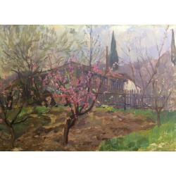 Оболенский М.В. Цветущий персик