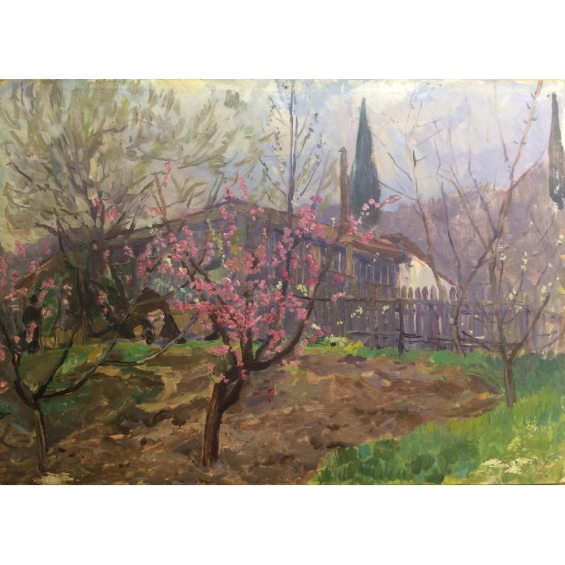 Оболенский М.В. Цветущий персик