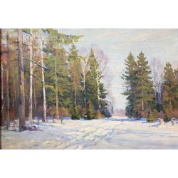 Неизвестный художник. Зимний день