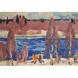 Матушевский Ю.В. Лыжная прогулка вдоль реки