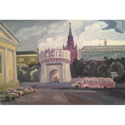 Пискарева А.Н. Москва. У Троицких ворот Московского Кремля