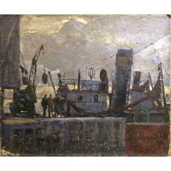 Вейдеманис Э.К. Архангельск. Причал трал-флота