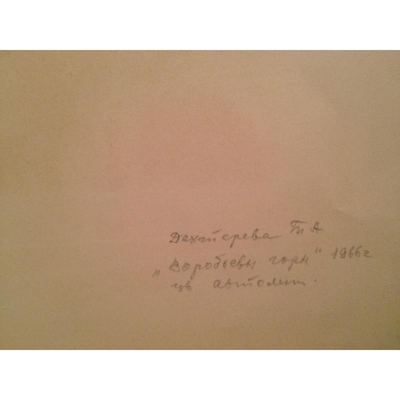 Дехтерева Т.А. Воробьевы горы