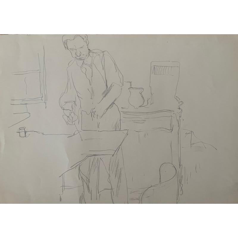Гончаров А. Д. В мастерской